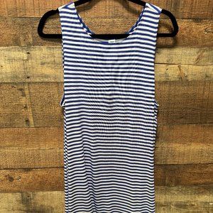 ON Blue and White Striped Dress